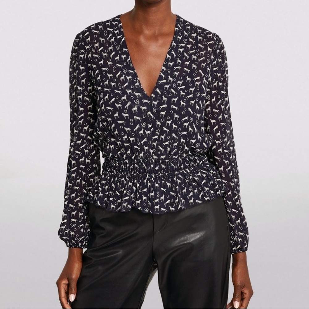 MAJE Navy Top